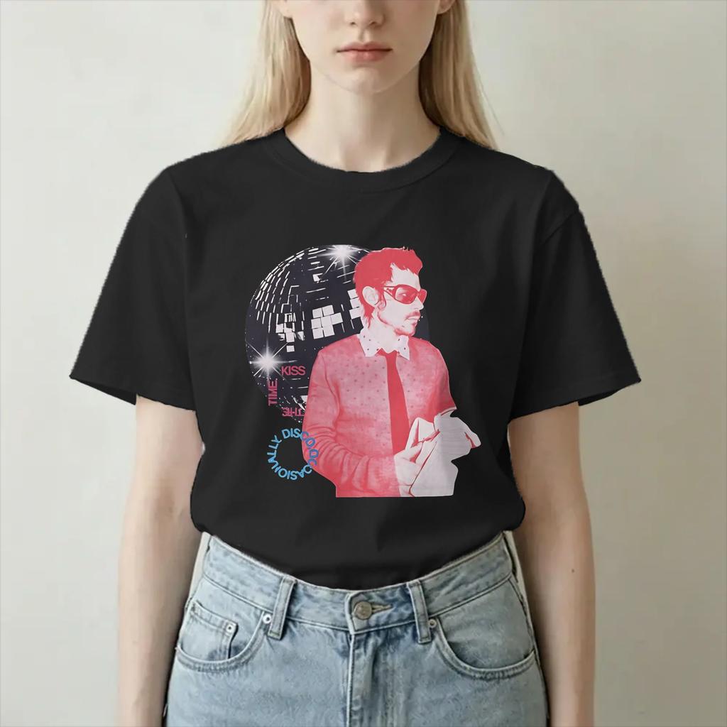 Kiss All The Time Disco Occasionally Seated Side View On A Disco Ball TShirts 100 Cotton T Shirts Harrys Music Styles Tees