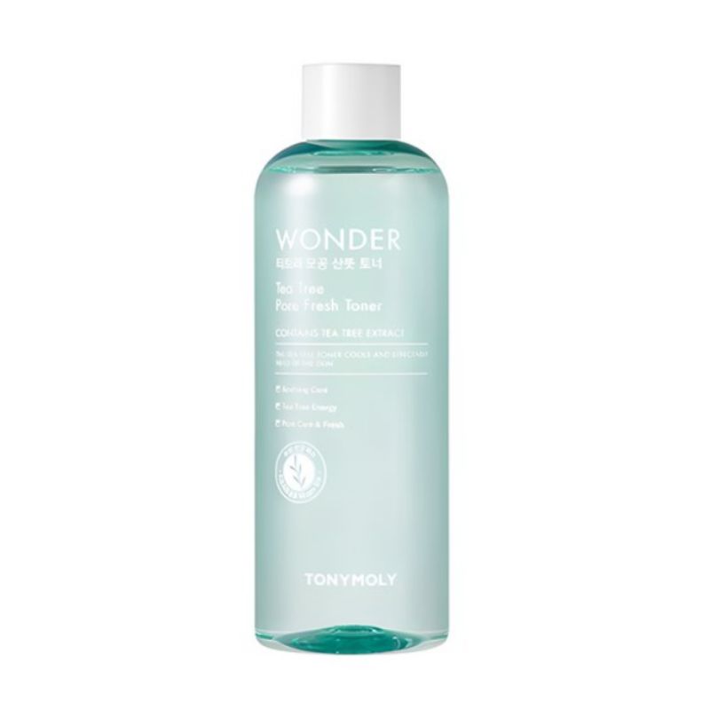 

TONYMOLY Wonder Tea Tree Pore Fresh Toner 500ml – Large Size Clarifying Toner for Oily & Acne-Prone Skin | K-Beauty Sebum Control & Pore Care