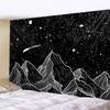 VIKAMA Dark Starry Sky Moon Tapestry Dreamlike Star And Moon Element Tapestry Bedroom Headboard InstagramStyle Decor Tapestry