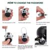 Bicycle Steel Cable Lock Retractable Wire Rope Anti Theft Mini High precision Password Lock Secure Padlock for Suitcase Helmet