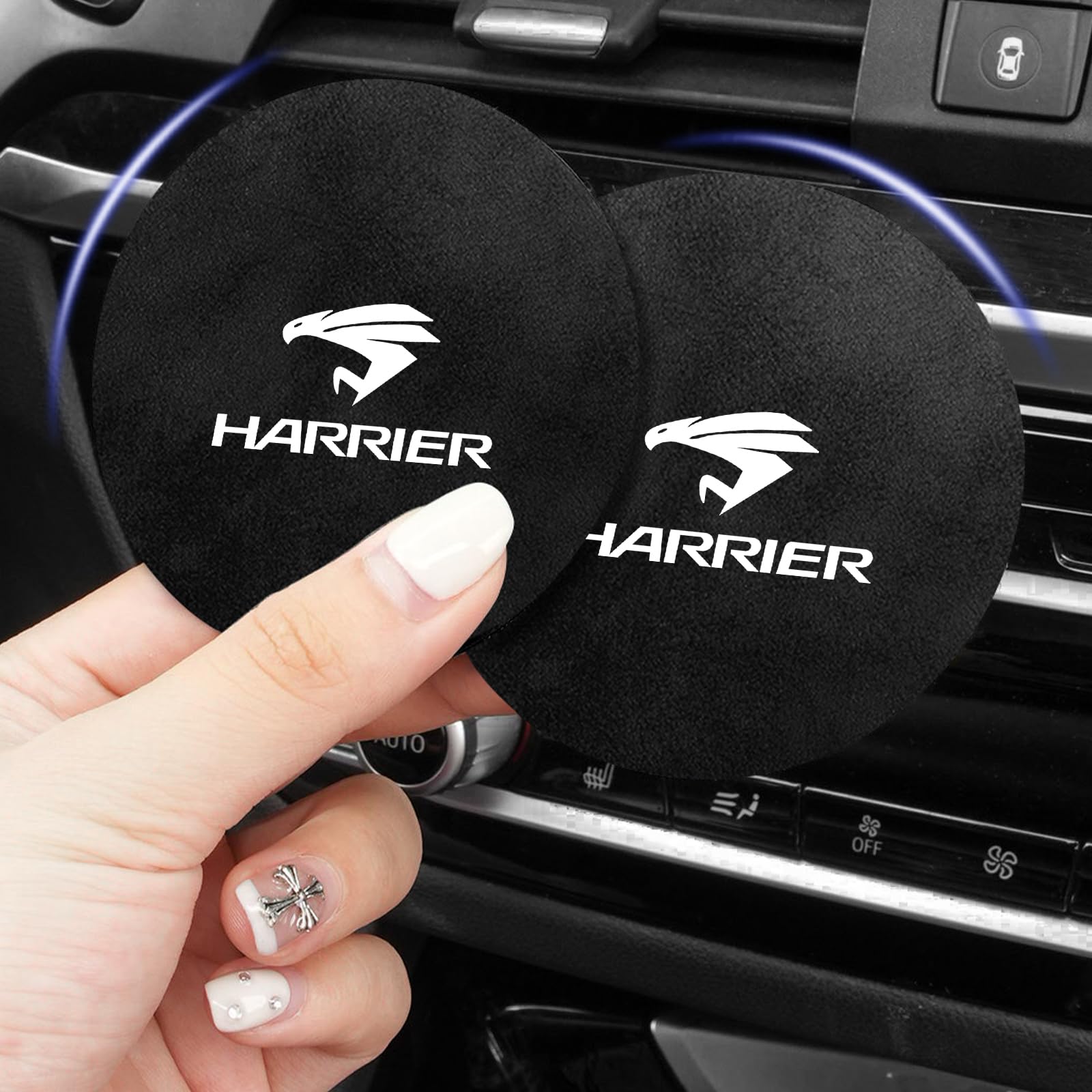 

Подставка под стакан, Автомобильный подстаканник для Toyota Harrier 60 Серии 80 Серии GR, Противоскользящий, Вибрирующий чёрный