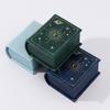 Elegant Vintage Book Style Ring Box With Magnetic Closure Stylish Container For Jewelry Storage And Gift Presentation