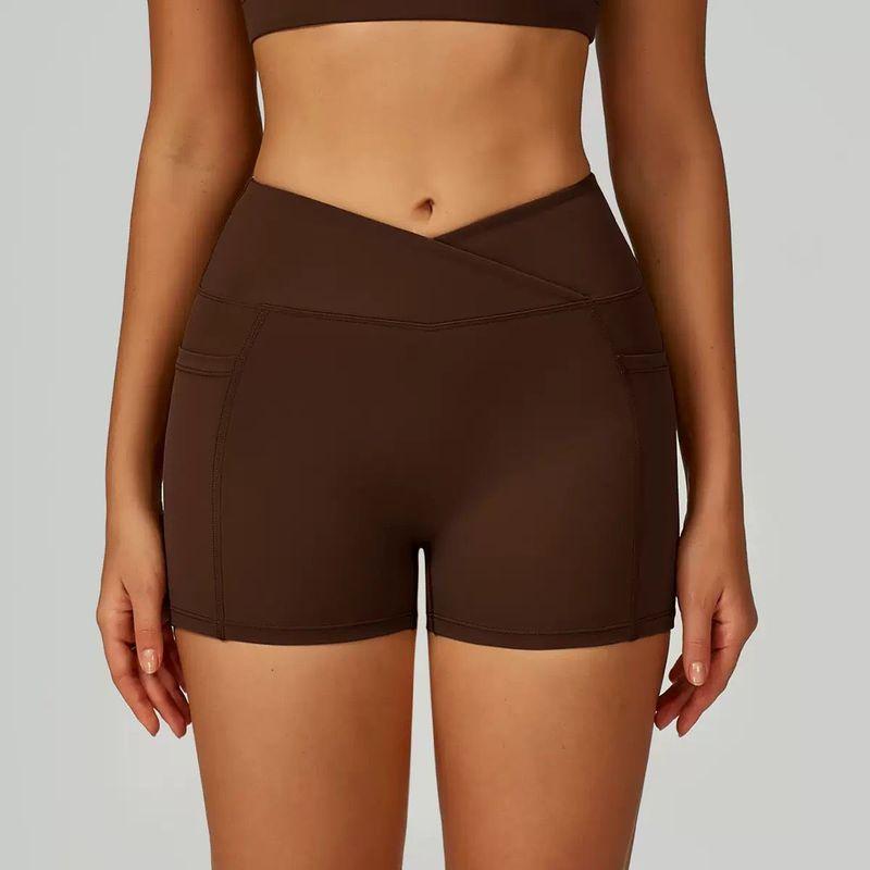 European and American Oiob Yoga Clothes Set Cross Sling Quick-Drying Bra Underwear Summer High Waist Buttock Lifting Sports Short Shorts