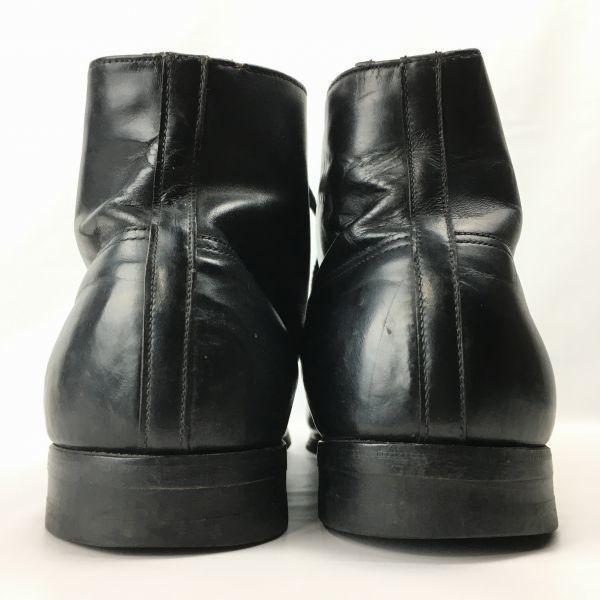 European Pre-70s Vintage Short Military Chukka Officer Service Boots Black Size 27.5H Men’s(USED)