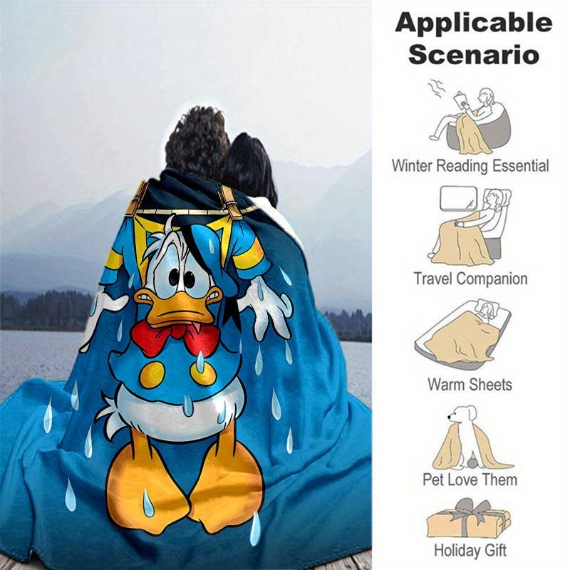 1pc, Donald Duck Blanket Cozy & Warm Throw for Home Decor, Couch Cover, Outdoor Use, Travel