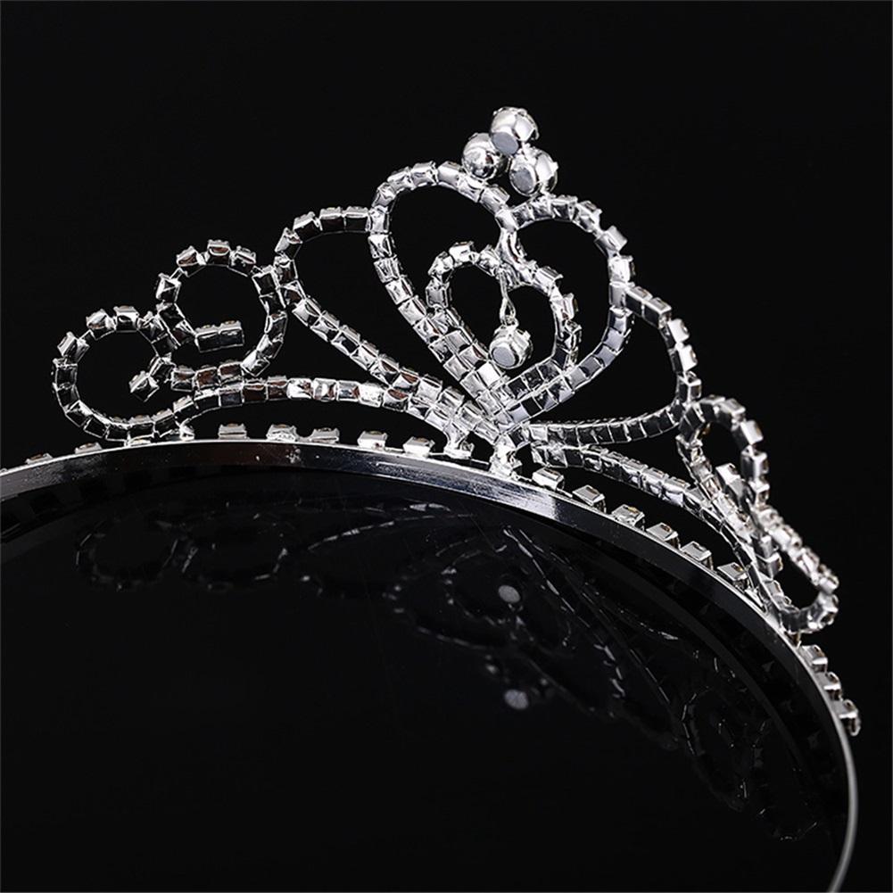 Frauen Krone Dekoration Haarspange Haarnadel Accessoire für Hochzeit Prinzessin Show