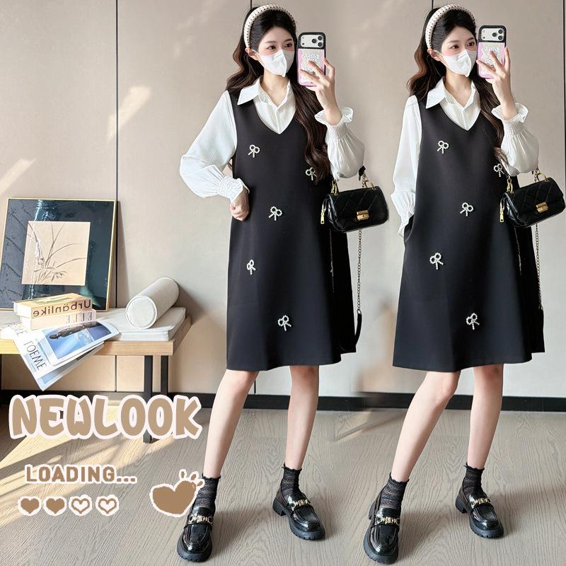 Spring 2026 Professional Plus Size Maternity Dress for Office Workers M