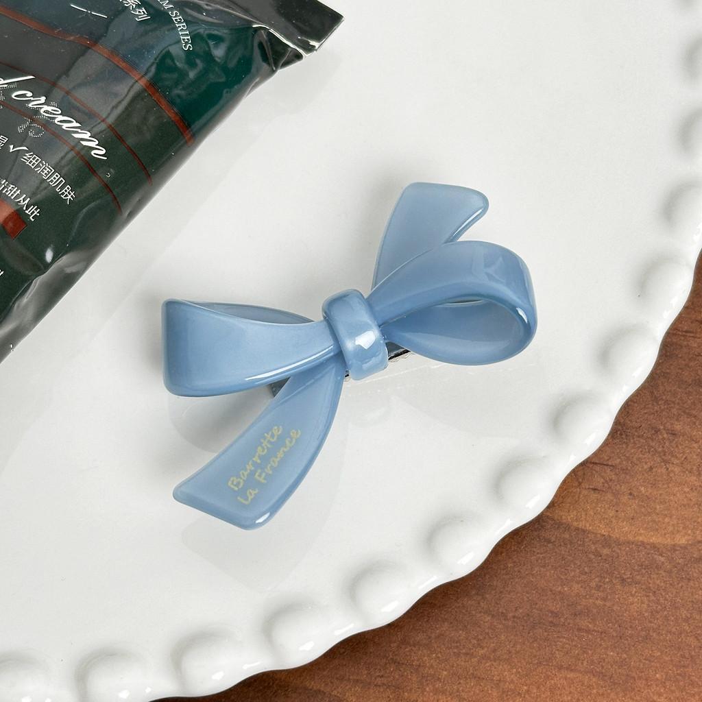 Chic Retro Acetate Hair Clips Featuring Bow Design For Effortless Style And Comfort