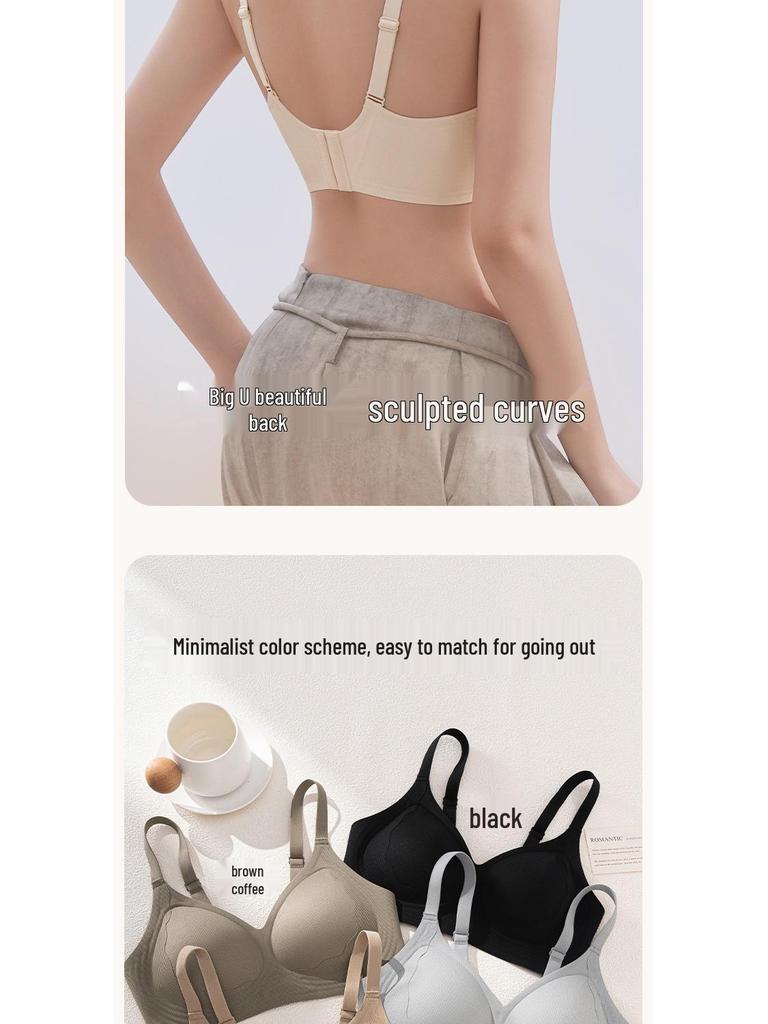 Seamless Invisible Push-Up Bra for Women - Thin, Soft, Anti-Sagging, Side Support