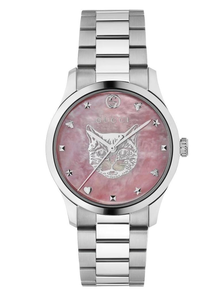 Gucci YA1264166 G-Timeless Pink Mother of Pearl Dial Unisex Watch