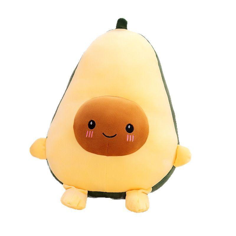 Plush Toy Avocado Pillow With Feather Cotton Filling For Kids Bedroom Decor