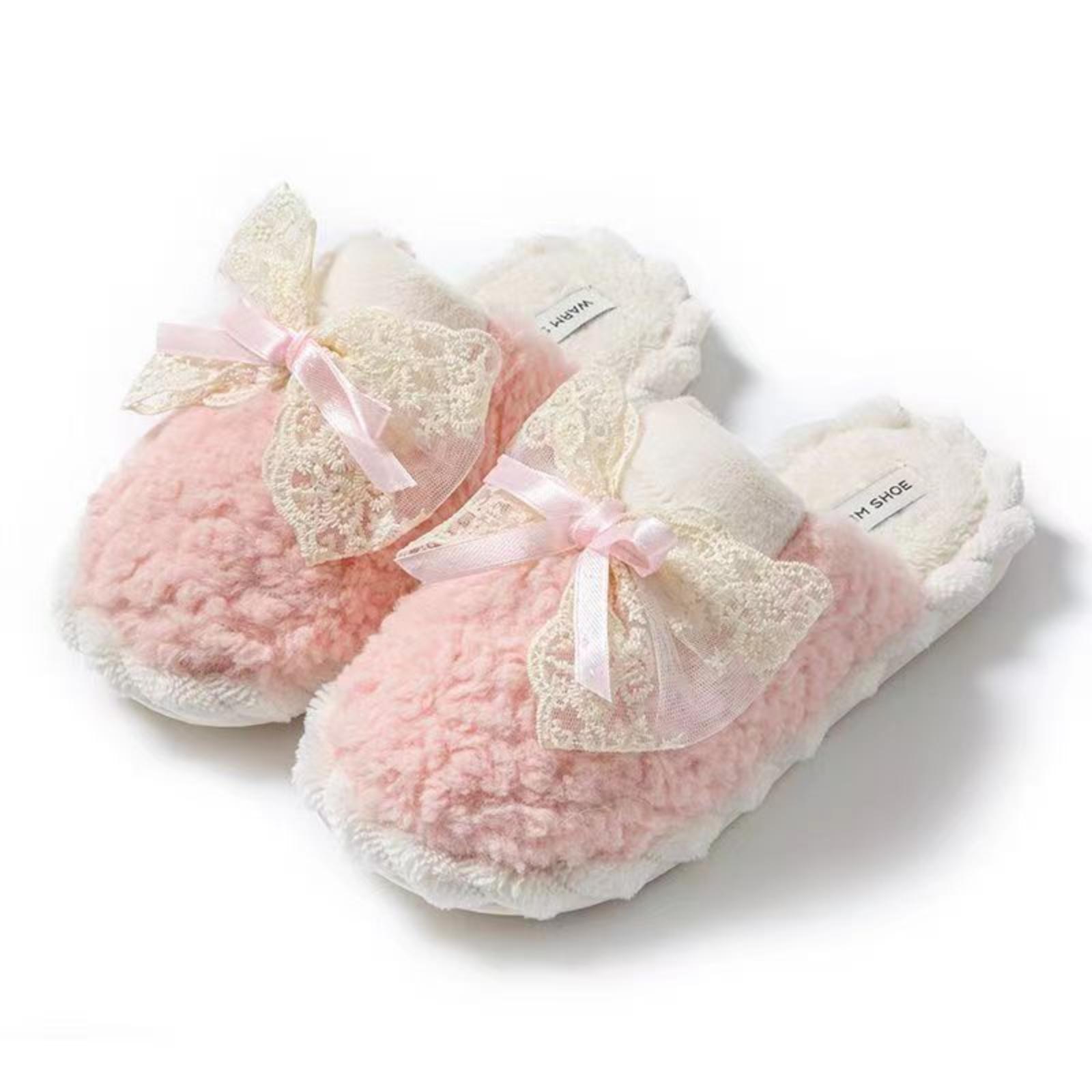 

Winter Children s Cotton Slippers Boys And Girls Warm Fleece-Lined Medium To Large Sizes Matching Parent-Child Baby Clog- Cotton Shoes 40
