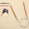 Bamboo & Stainless Steel Circular Knitting Needles - Handmade Tools for Sweater, Yarn, Crochet, and Straight Needles.
