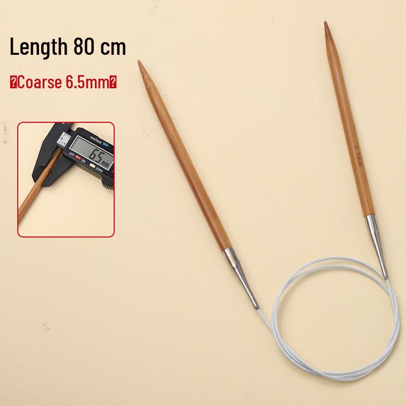 Bamboo & Stainless Steel Circular Knitting Needles - Handmade Tools for Sweater, Yarn, Crochet, and Straight Needles.