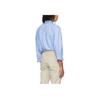 Polo Ralph Lauren Solid Color Polo Collar Logo Embroidered Single-Breasted Long Sleeve Shirt Men Shirts Blue 710900552-002