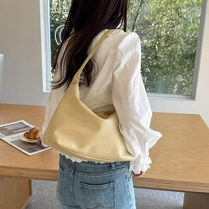 2025 Spring Korean Version of the New Hobo Korean Version of the Simple Underarm Bag High Sense Versatile Commuter Shoulder Messenger Women's Bag