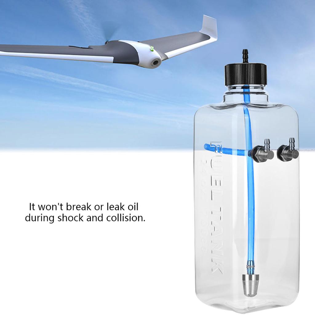 Remote Control Model Accessory Transparent Fuel Tank 700ml (for 5070CC RC Airplane)