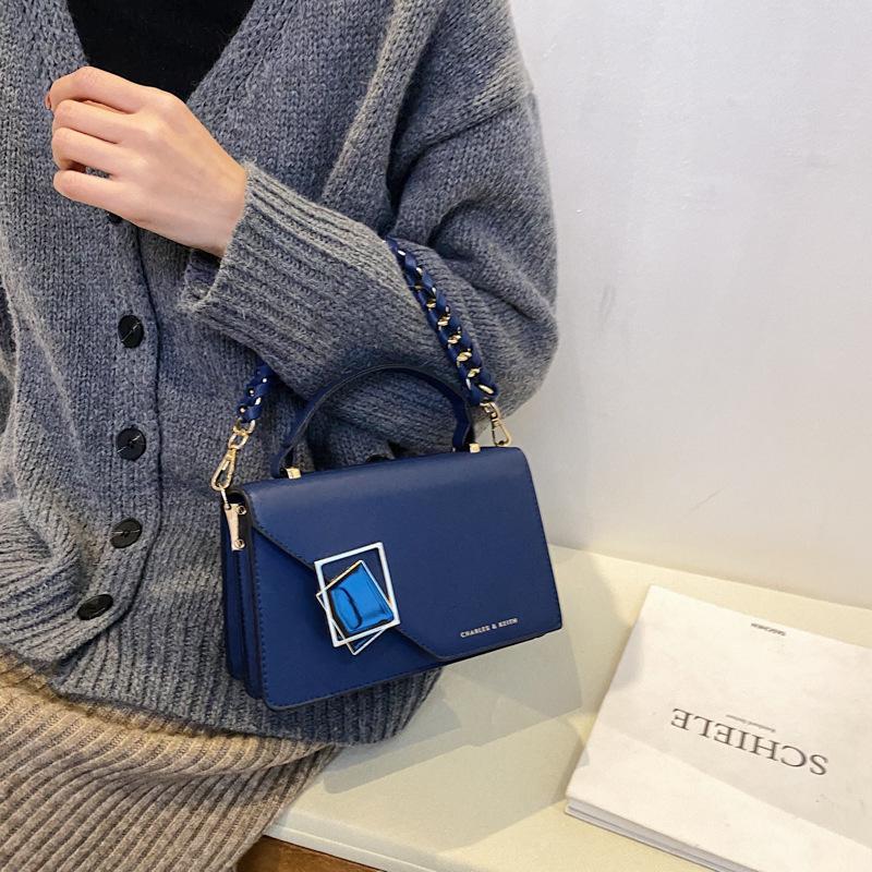 Dámská kabelka luxusní designérská retro podpaží taška přes rameno řetízek messenger klopa dívčí módní crossbody kosočtvercové malé čtvercové tašky