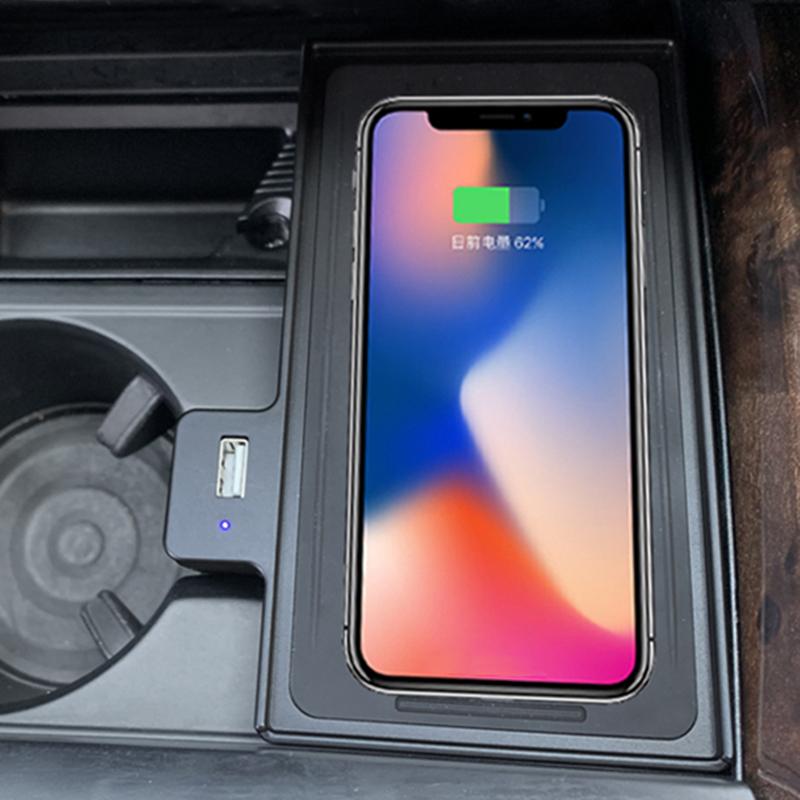 Car Wireless Charger Charger 15w Phone Charger Charging Pad Panel Phone Holder for BMW X5 F15 X6 F16 F85 F86 2014-2018