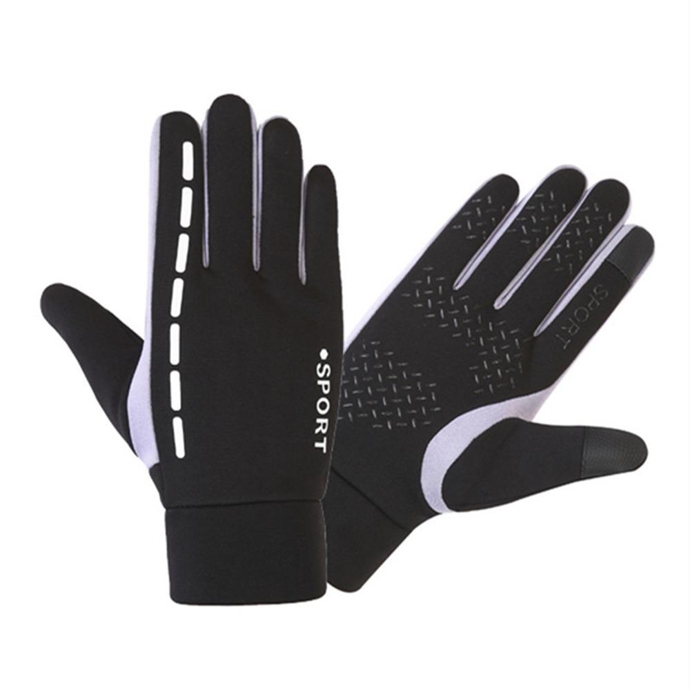 

Теплые варежки Перчатки с закрытыми пальцами Водонепроницаемые перчатки для велоспорта Модные зимние перчатки для мотоцикла серый