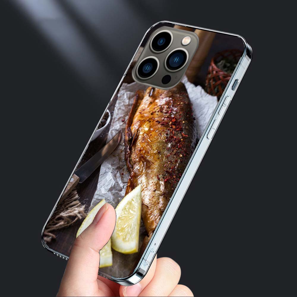Smoked Mackerel Fish Foodstyling Composition Phone Case For Iphone 16E 15 Pro 14 Plus 17E 16 17 Pro Max Air 11 12 13 Mini Cover