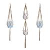 Hand-woven Bohemian Hemp Rope Hanging Basket Pendant