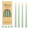 Wedding Pillar Candles 10-Inch Morandi Muted Color Smokeless Unscented Soy Wax Handmade for Bars Weddings Ceremony Centerpiece