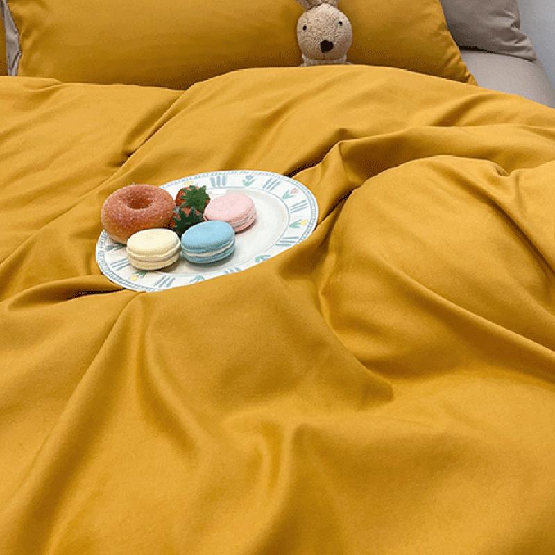 Bedroom Plain Duvet Cover Adult Double King Queen Size Bedding Skin-friendly Four Season Home Bedclothes Comfort Quilt Covers