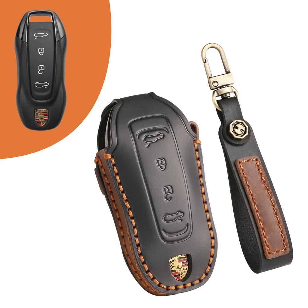 Für Porsche Macan New Energy Schlüsselset 24-25 Macan4 High-End Fell Autoetui Schnalle