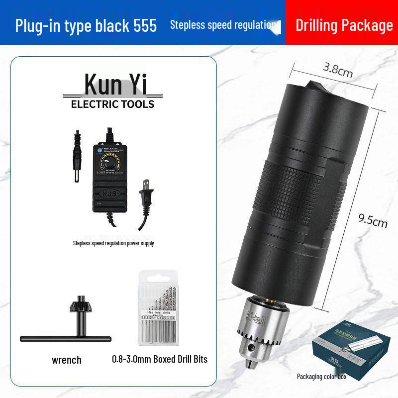 High-Power Variable Speed Knurled Electric Handheld Grinder & Drill