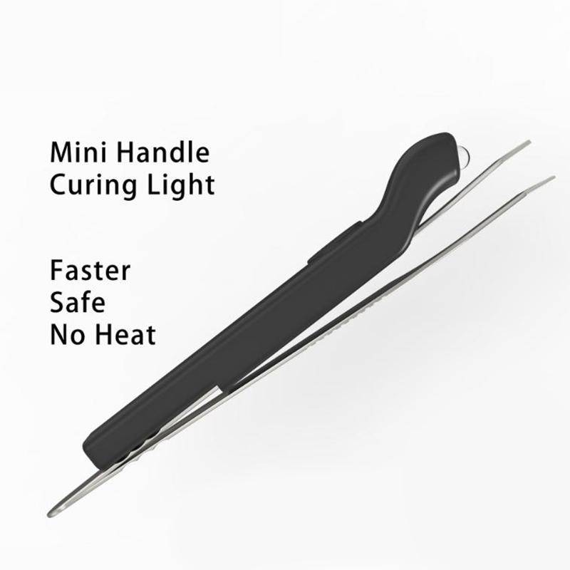 Lash Tweezer Lamp Silicone Cordless Mini Gel Quick Curing Light Portable Handheld Lash Extension Lamp With Press Switch For Nail