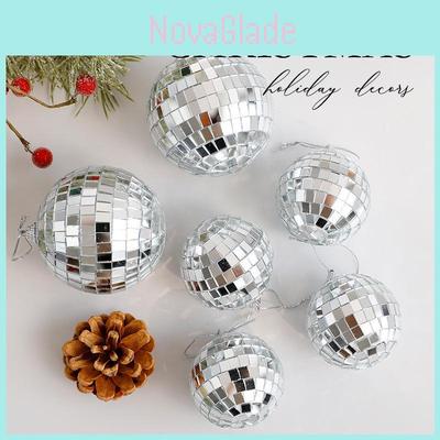 Christmas Ball Decorations With Mirror Finish Glass And Foam For Holiday Home Decor