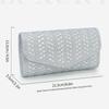 Rhinestone Envelope Bag Evening Clutch Purse High Quality Luxury Shoulder Bags 2024 Women Silver Cluthes Diamond Bolsa Feminina