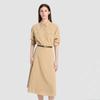 Workwear Style Lapel Shirt Dress