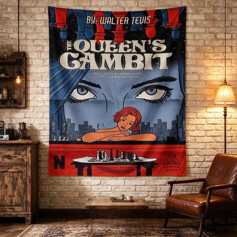 The Queens Gambit Book Cover Chess Netflix Series Art