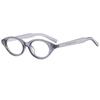Retro Cat Eye Anti-Blue Light Glasses: Oval, Myopia-friendly Nerd Eyeglass Frames with Small, Fashionable Flair.