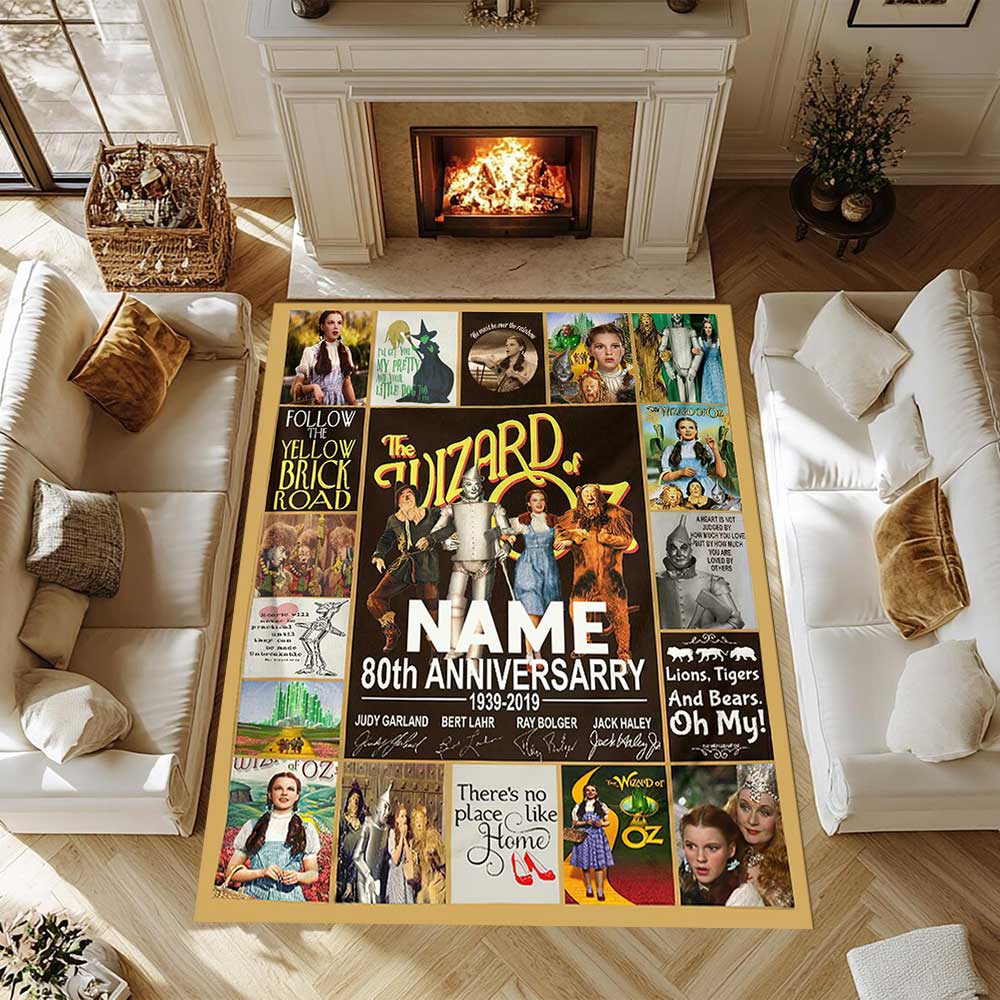 Warnermedia Customize your name rug, office chair cushion, home bedroom living room gift.