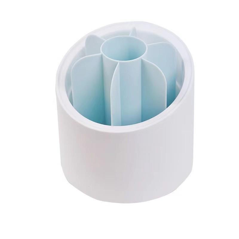 Вращающийся держатель кисточек для макияжа: Пыленепроницаемый, Большая вместимость для кистей и карандашей для бровей Standard