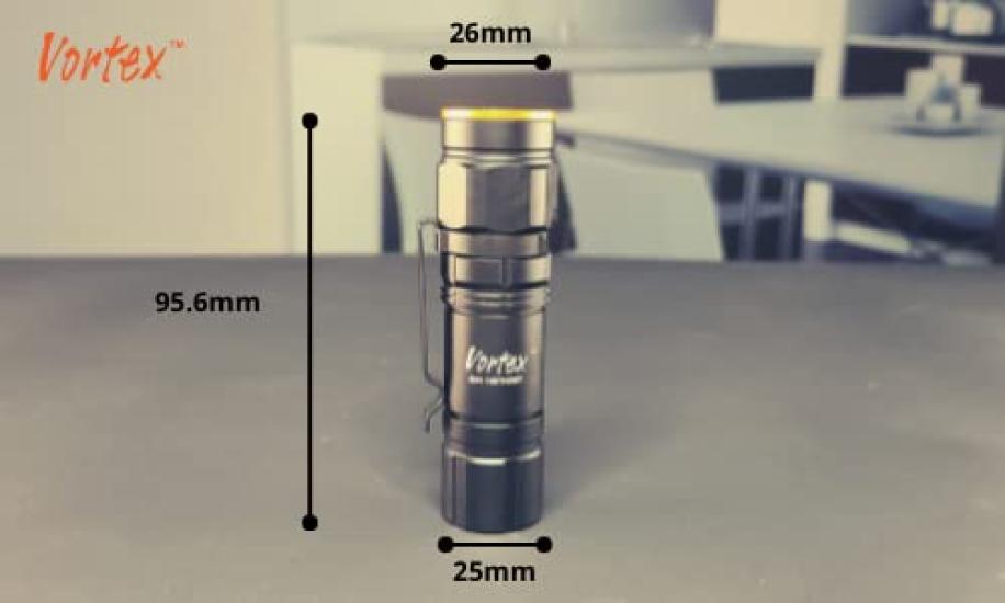 Vortex TC501R Rechargeable LED Flashlight for Outdoors and Everyday Max 2200 X Compact Powerful Fluorescent Optical One Switch for All Custom Mini USB