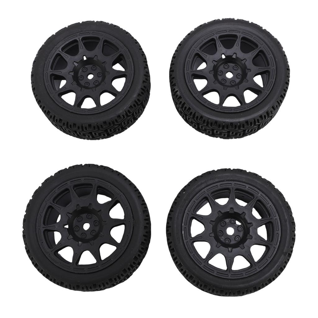 4PCS RC   Tires Fit for    01 XV02 70mm 1:10 Scale Plastic Nylon RC Car Wheel Hub Tire