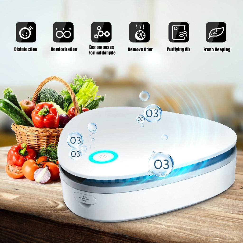 Mini Car Air Purifier Humidifier Ozone Generator Deodorizer Fridge Purification for Refrigerator Deodorizer Pet Home Toile