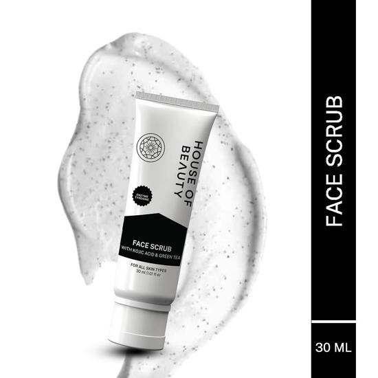 HOUSE OF BEAUTY Exfoliant Facial cu Acid Kojic și Extract de Ceai Verde - Elimină Celulele Moarte și Impuritățile, Reduce Porii Dilatați (30ml)