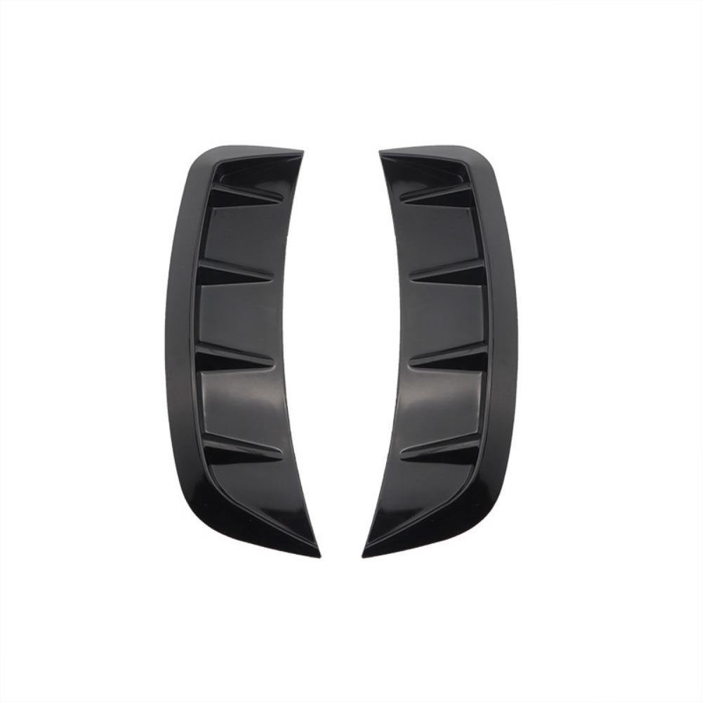 2Pcs Auto Sticker Cover Black Carbon Fiber Air Intake Flow Vent Hood Fender Air Vent Universal Car Styling Exterior Decorative