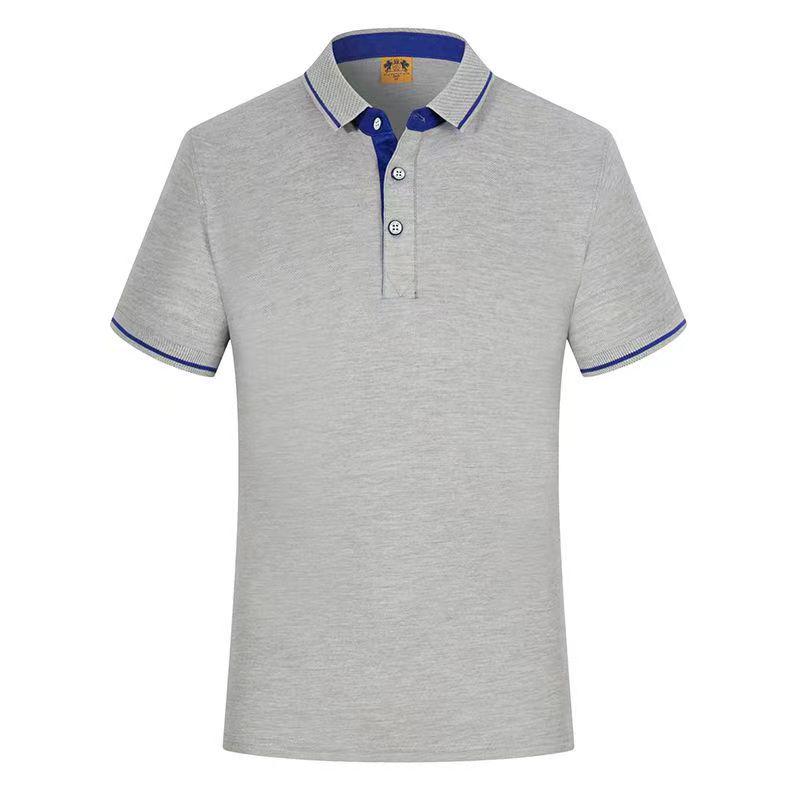 Custom Logo Short-Sleeve Polo Shirt: Summer Workwear Team T-Shirt with Embroidery Options