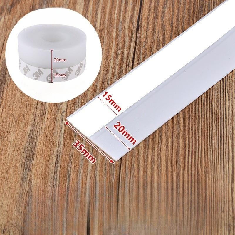 1 Roll Self-Adhesive Windproof Dust Seal Strip for The Door Bottom Transparent Sealing Strip Door Bottom Sealing Strip