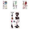 Waterproof Anime Mini Tattoo Sticker With Lovely Designs For Creative Personalization