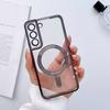 Suitable for Samsung S24 Electroplated Transparent Mobile Phone Case Full Inclusive Lens Film S22ultraCD Pattern Magnetic S23 Soft Case