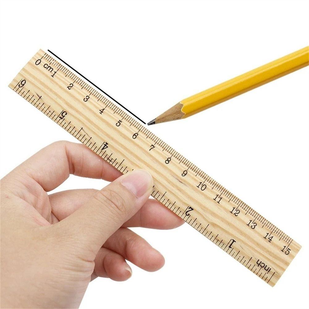 Supplies Children Teacher Student Stationery Wooden Rulers Rulers Straight Rulers Drawing Rulers