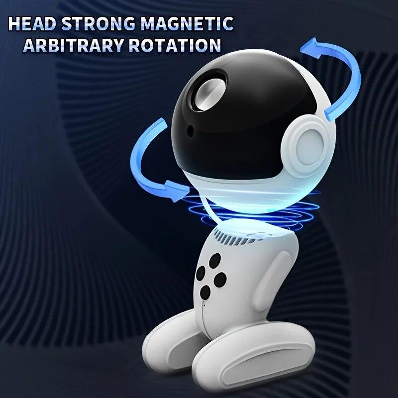 Galaxy Projector Starry Night Light Space Black Hole Robot Starry Night Projector with Remote Control For Game Room