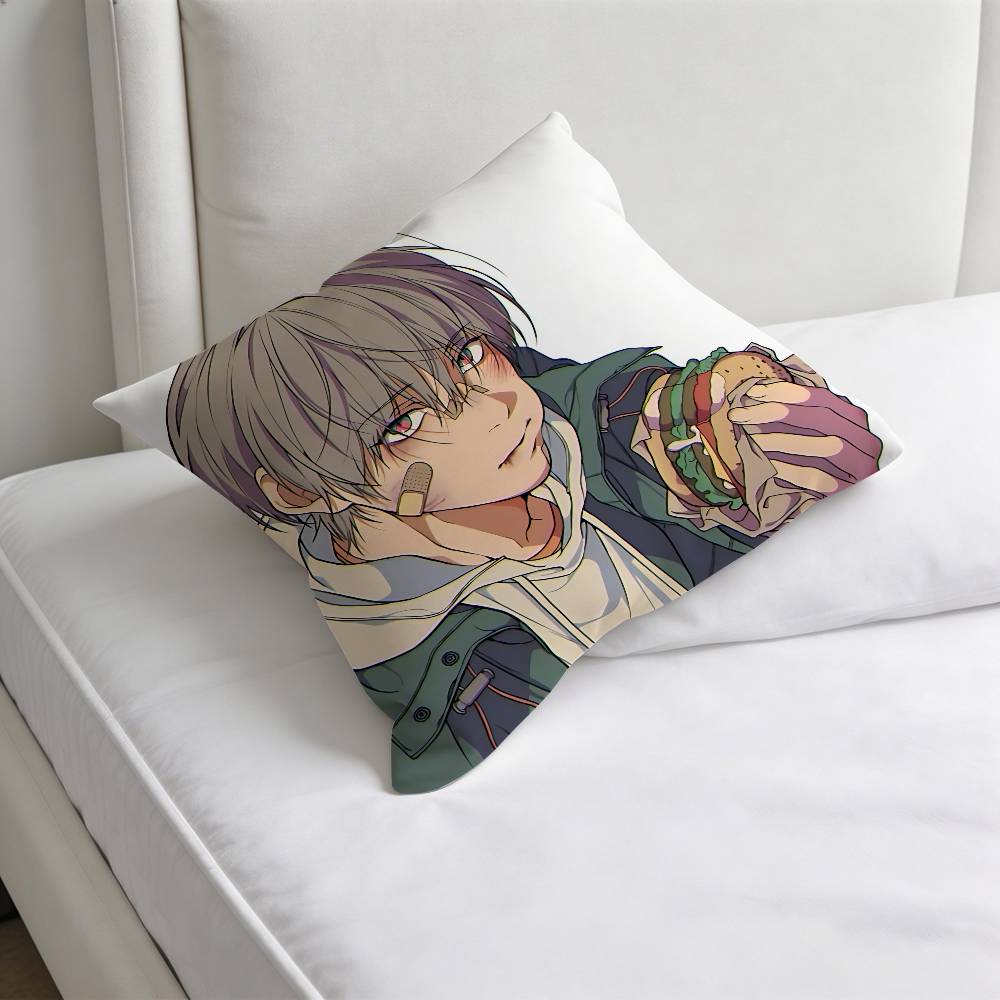 LLost In The CCloud Manga Quadratische Kissenhülle Weiche Dekorative Überwurf-Kissenhülle für Zuhause Sofa Bett